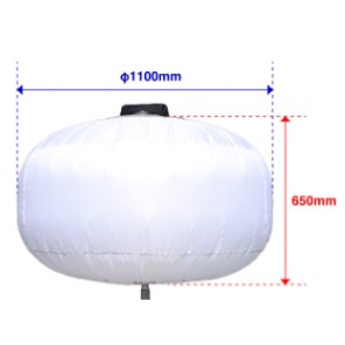 Balon iluminare constructii 800W - 110.000 lumeni – 4,4 m inaltime - cu carucior